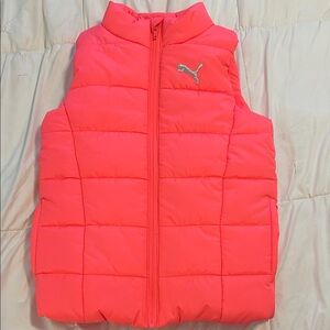 Puma Neon Pink Quilted Vest